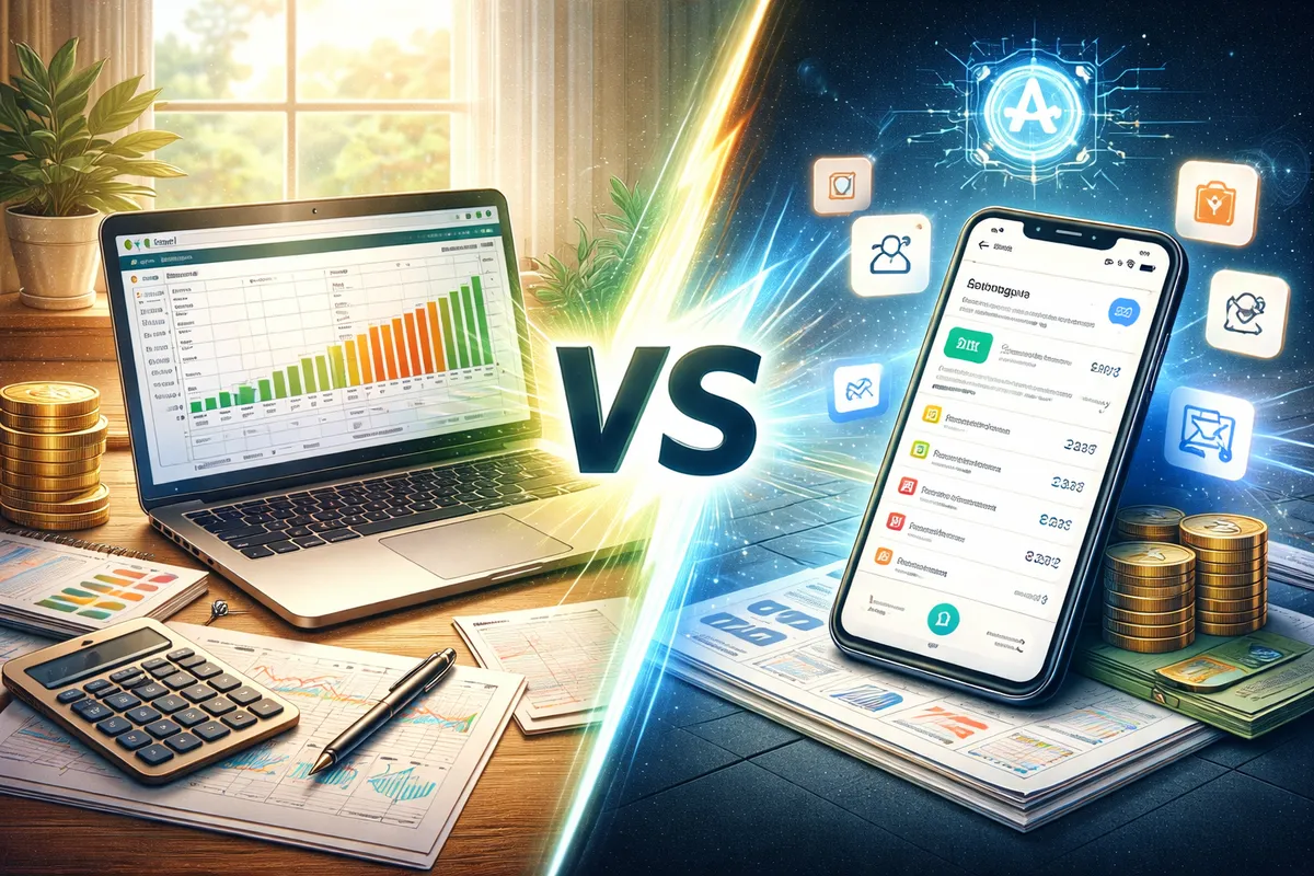 Excel-Tool vs. Finanzguru